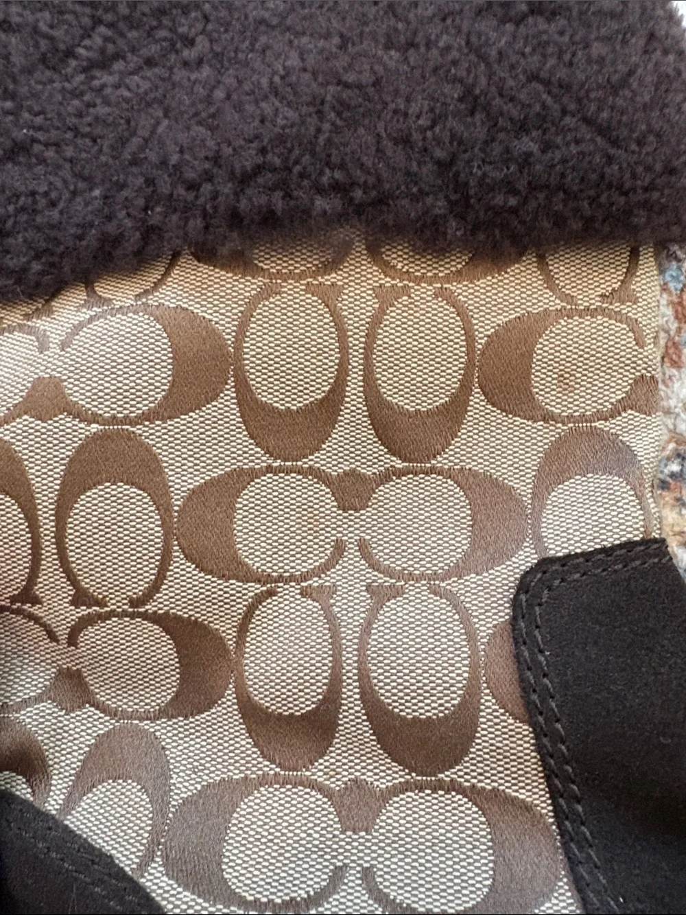 Coach suede brown boots